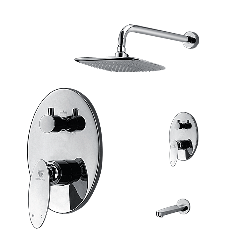 Monza Wall Mount Bathroom Rain Shower Set